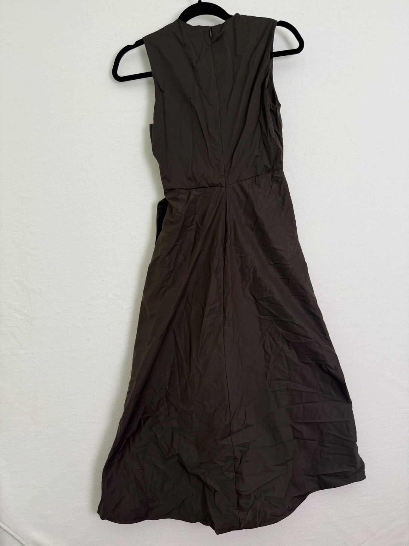 Zara ZW Wrap Dress Dark Brown S EUC