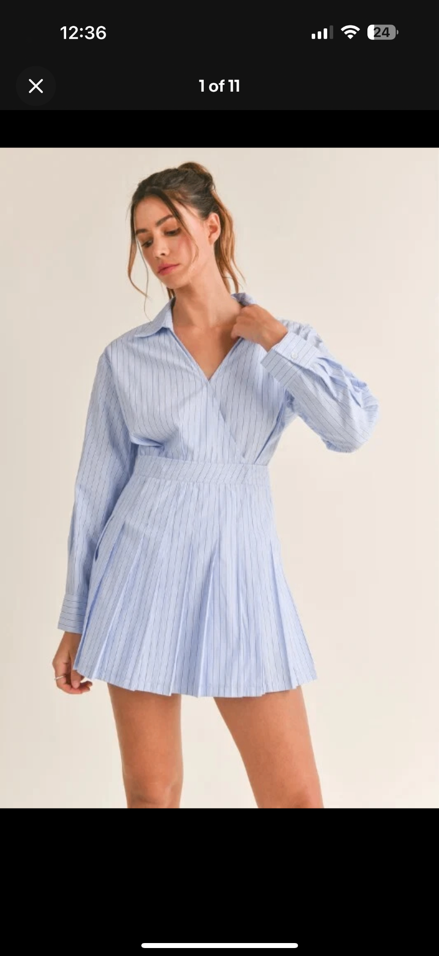 MABLE 'Tennis Style' Pleated Skort Dress in S NWT