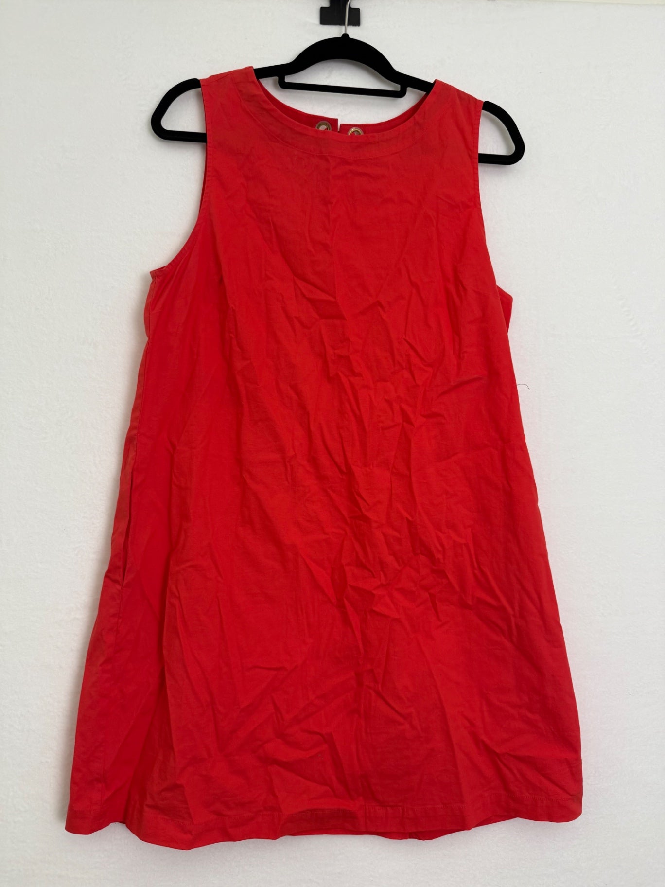 Women’s Heyton Red Orange Coral Sleeveless gold accent Summer Dress Size x-small
