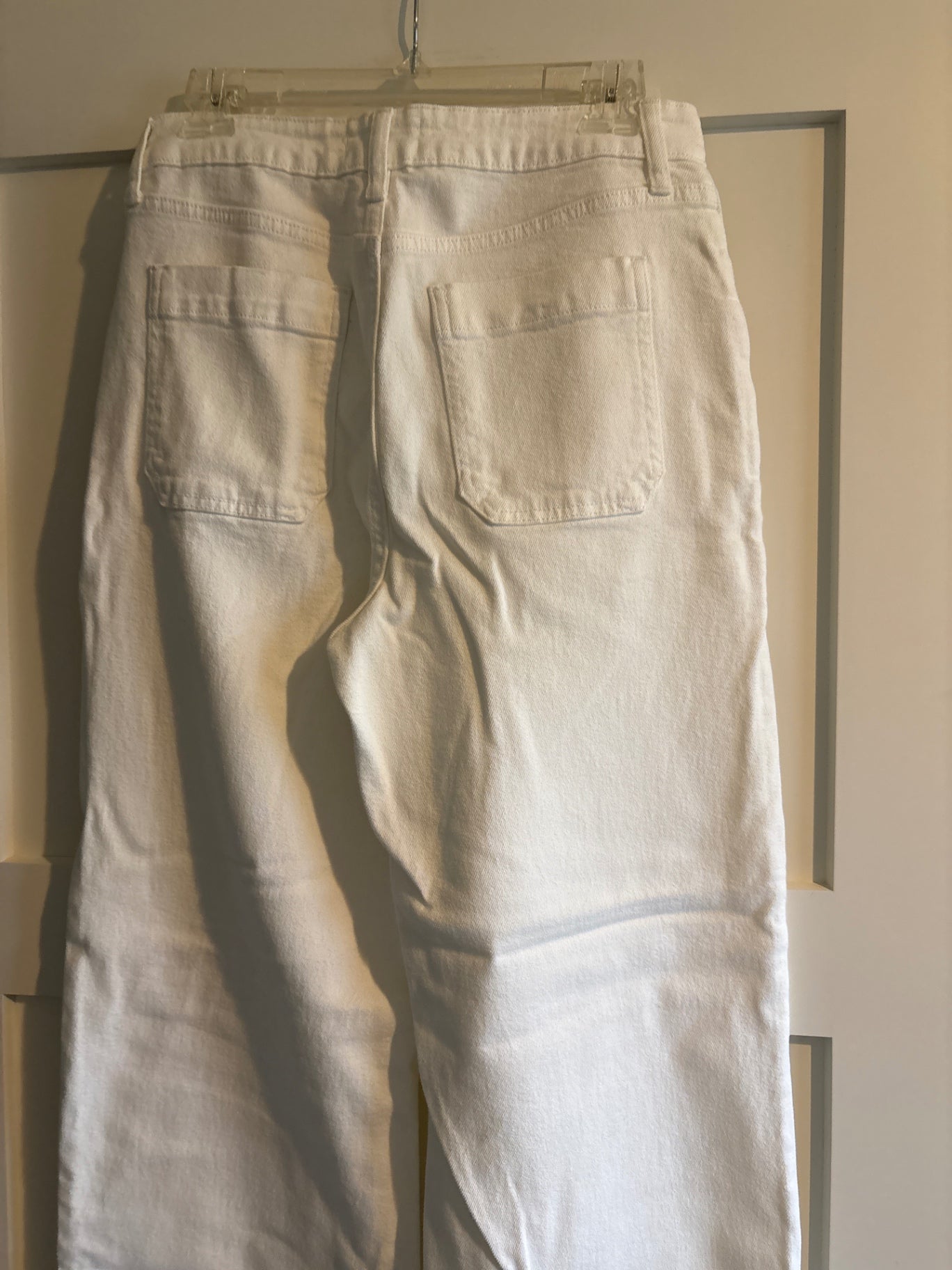 JBD white wide leg jeans