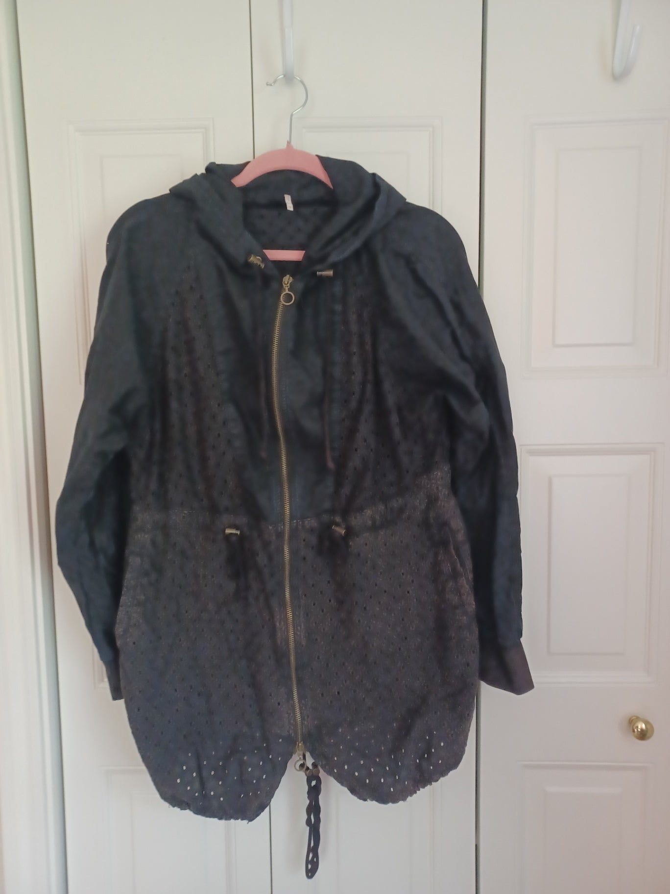 Free People Eyelet Jacket XS