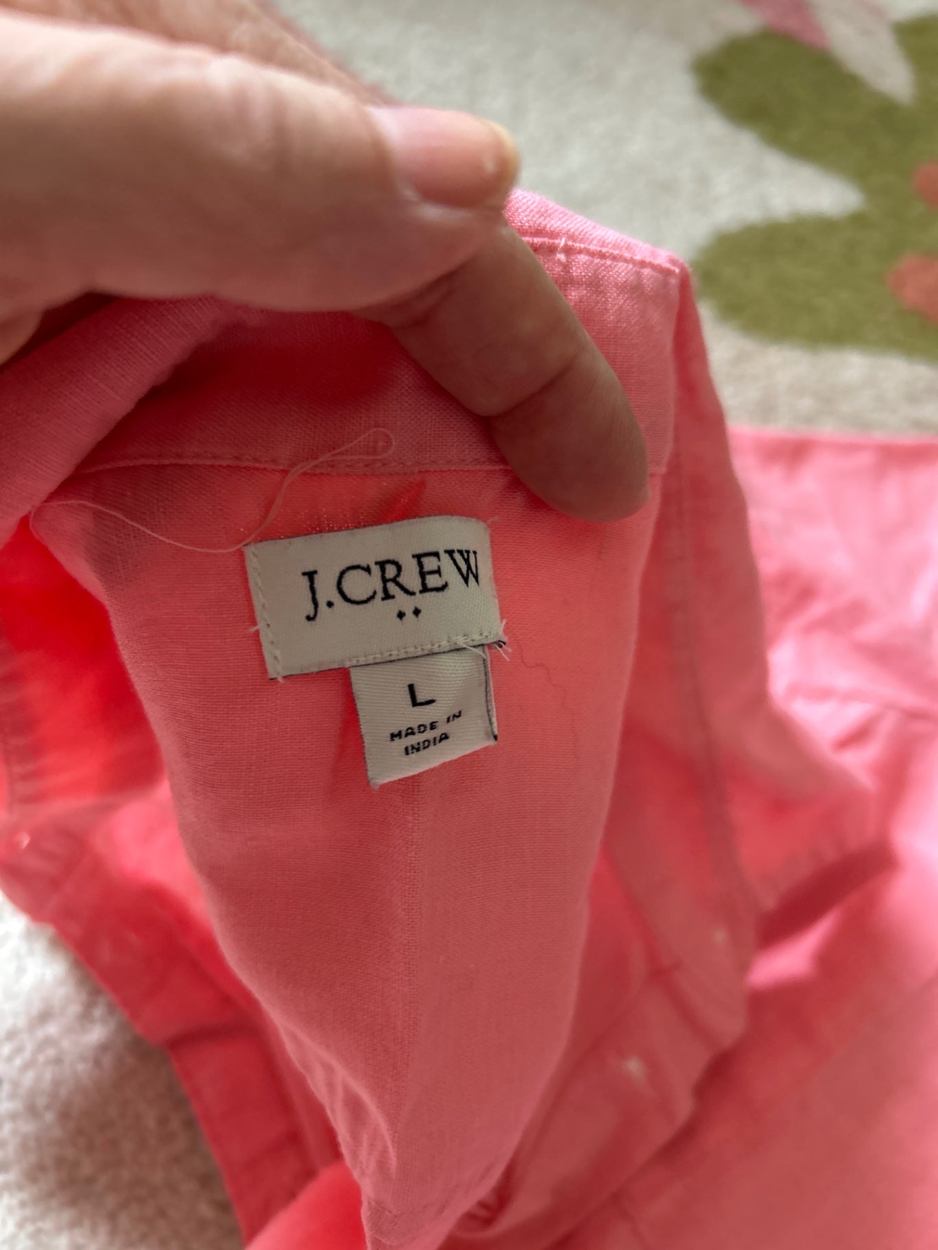 JCrew long sleeve linen blend button down