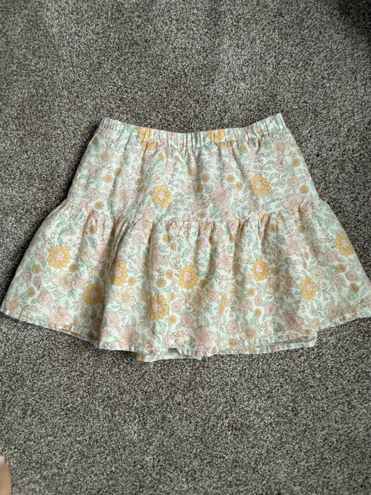 Handmade floral skirt 5/6Y