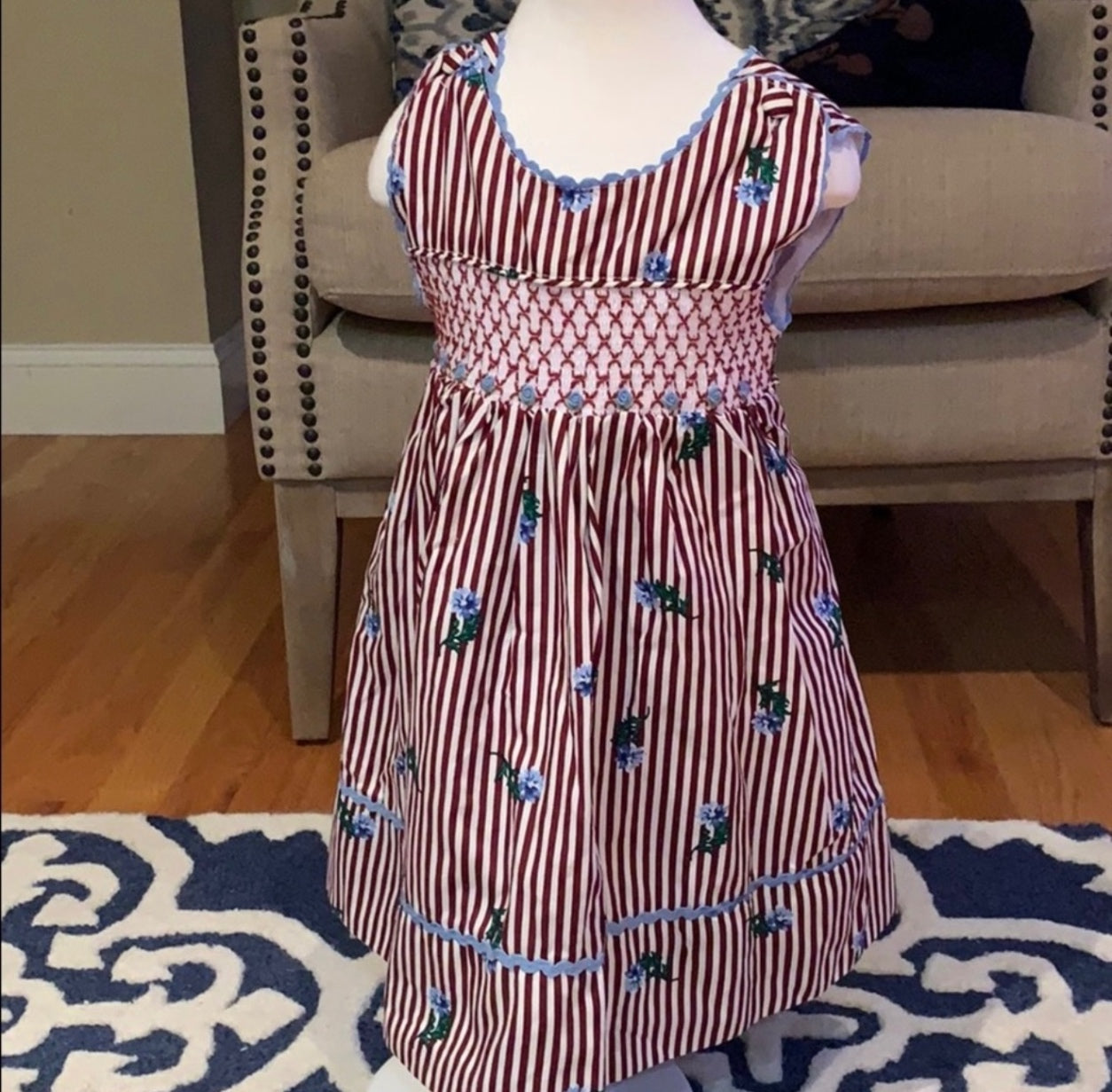 Lil Cactus smocked dress 2T
