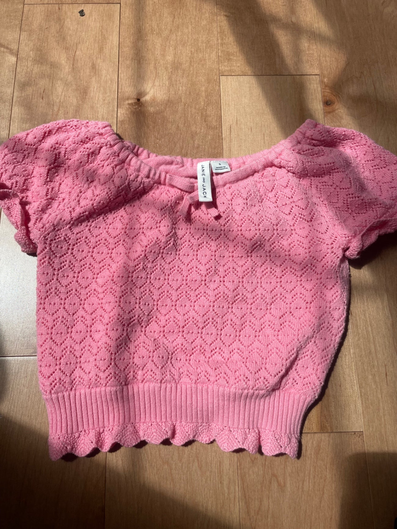 Janie and Jack Pink Sweater 5Y