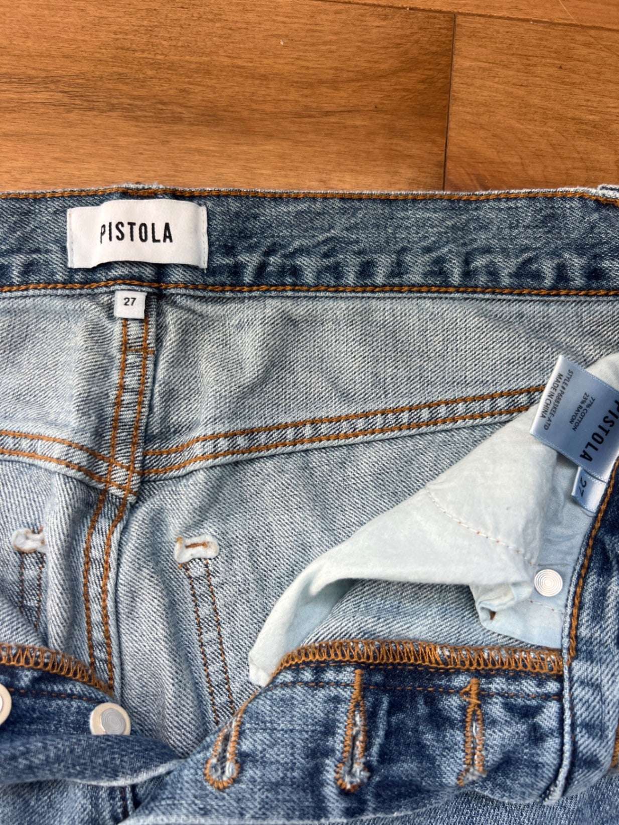 Pistola button fly jeans sz 27