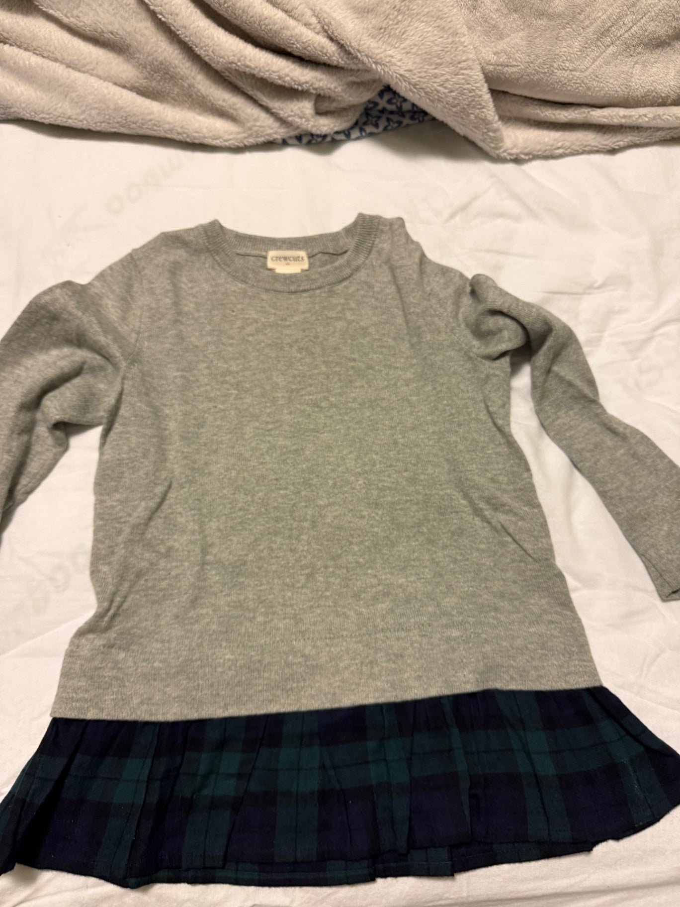 Crewcuts Sweater with a skirt 4/5Y New without tags