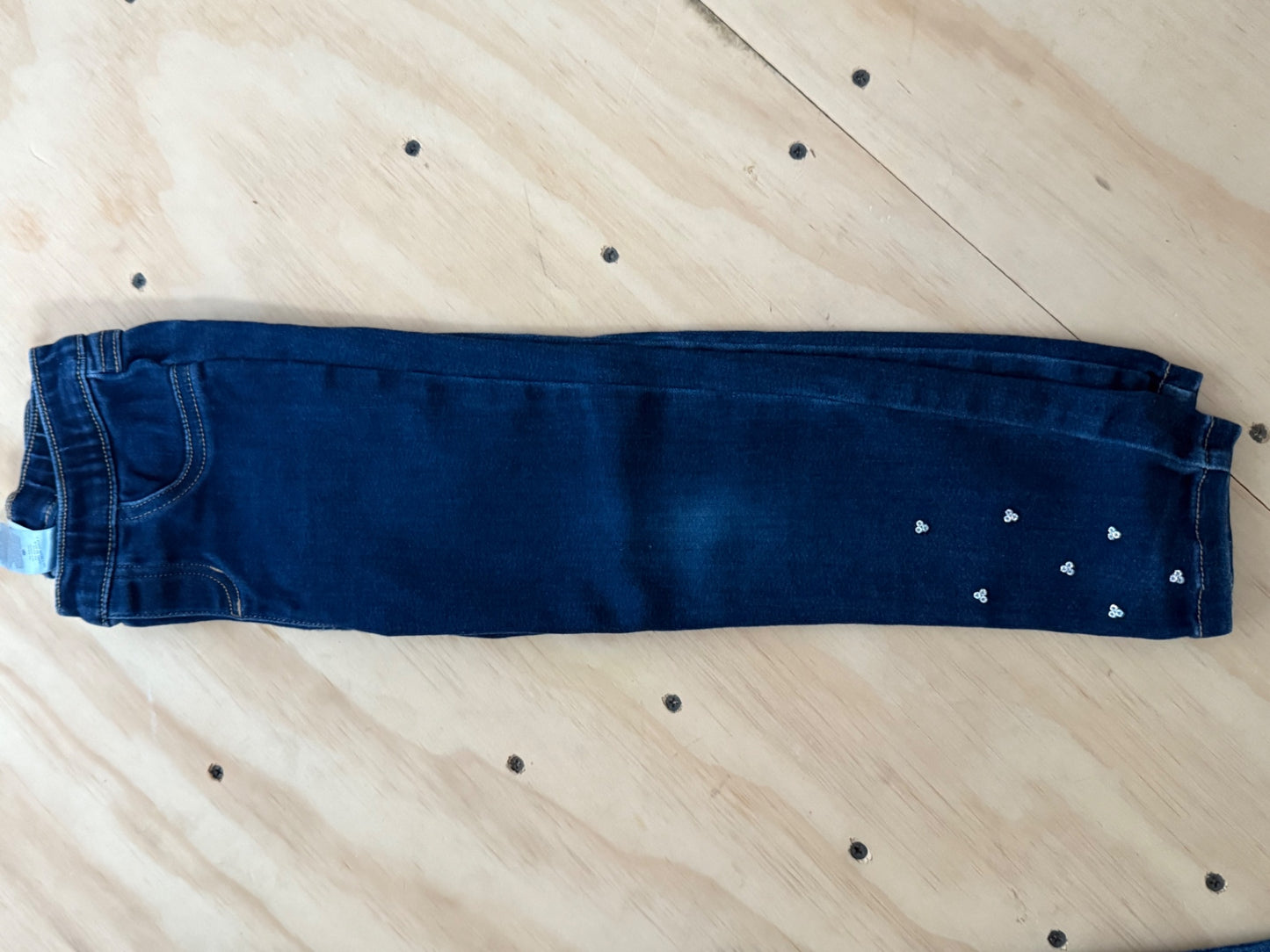 Carter's Kids jean with sparkles on bottom