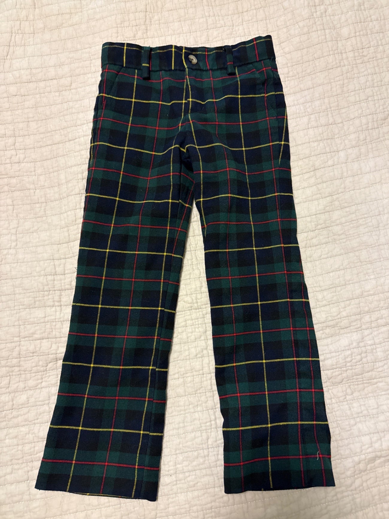 Janie and Jack Plaid pants 5 New without tags