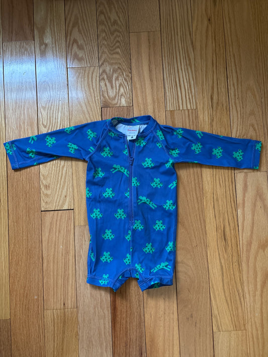 Hanna Andersson Frog swimsuit | 6-12mo | EUC