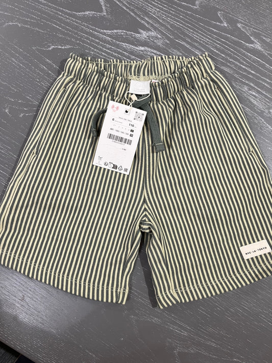 Zara boys striped shorts | 6 | NWT