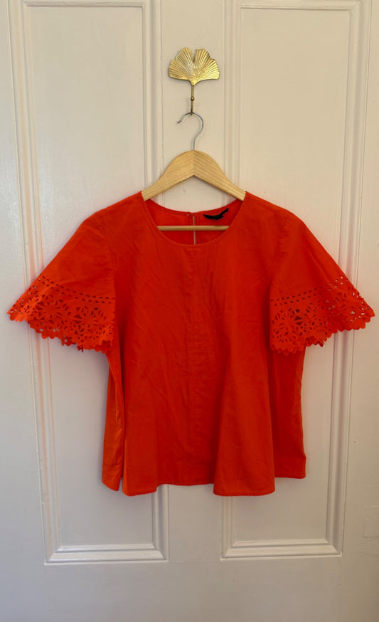 J. Crew Swing Orange Blouse | S | EUC 