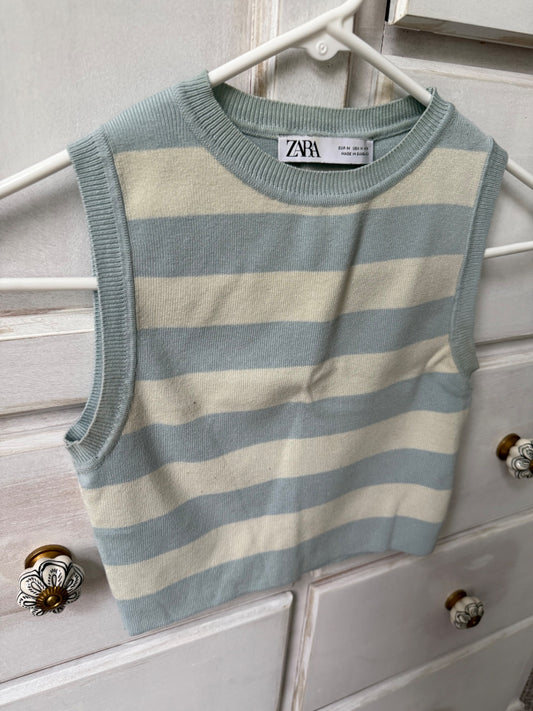 Zara Striped Top S EUC