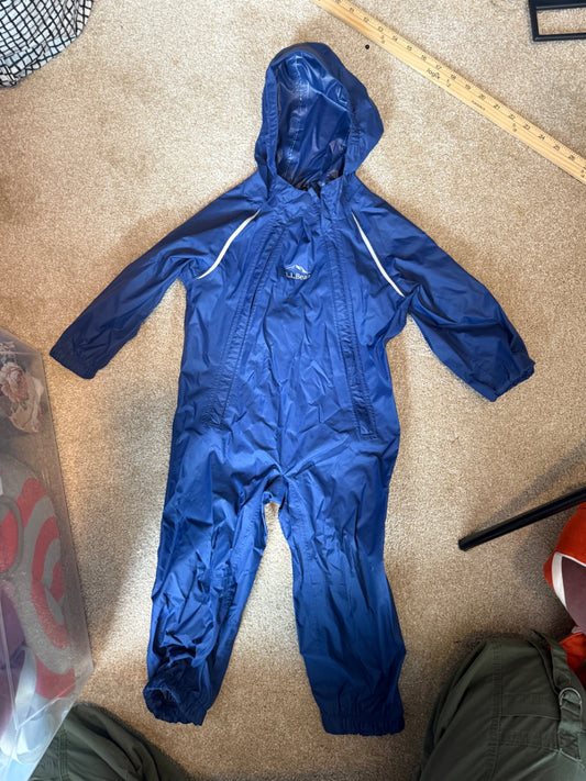 LL Bean Rain Suit 2T EUC
