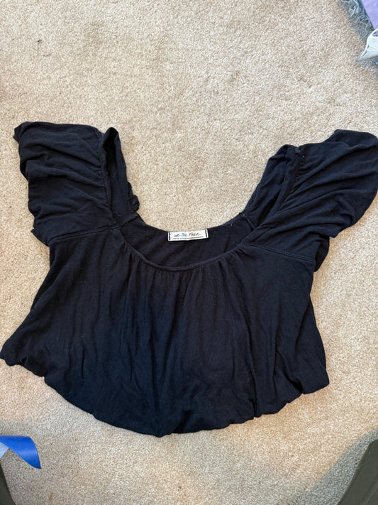 FP Black Blouse M EUC