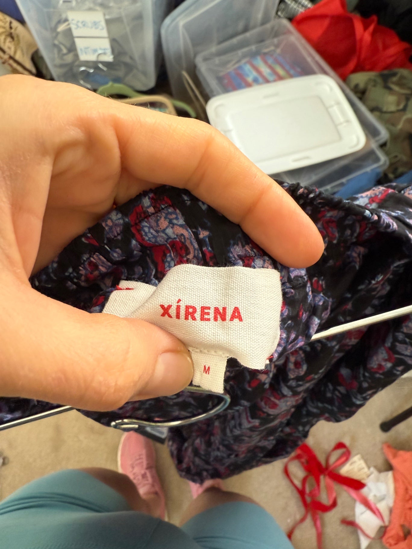 Xirena Floral Iris Skirt M EUC
