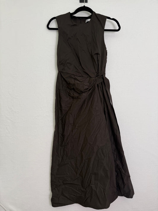 Zara ZW Wrap Dress Dark Brown S EUC