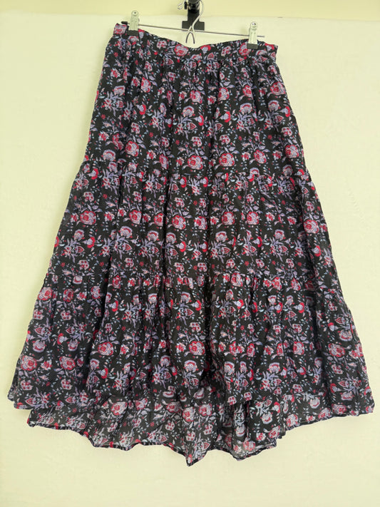 Xirena Floral Iris Skirt M EUC