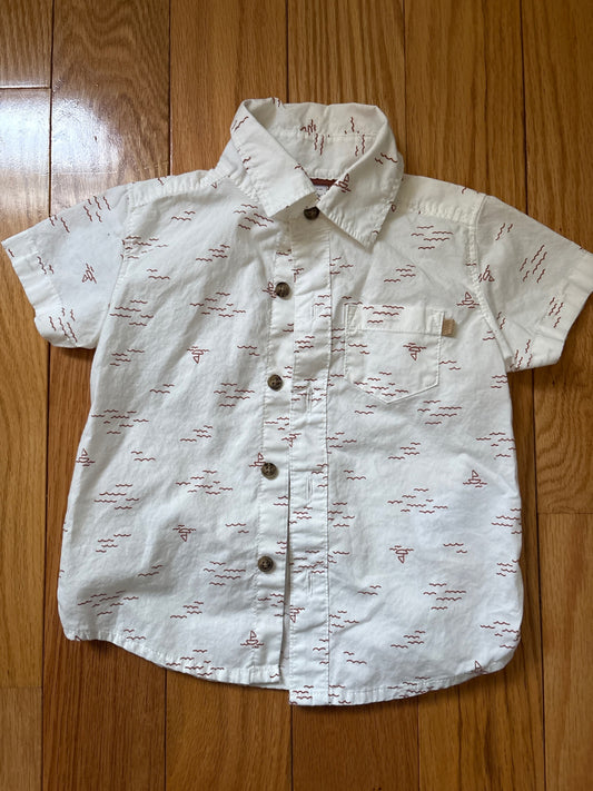 Carters button up 12mo.