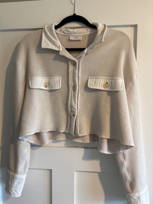 Sage the label cropped jacket L EUC
