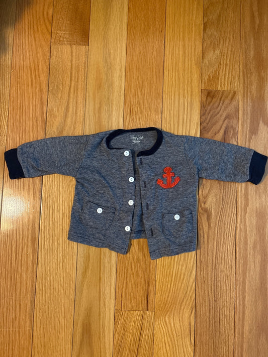 Rene Rofe Baby Anchor Sweater 3-6mo. EUC