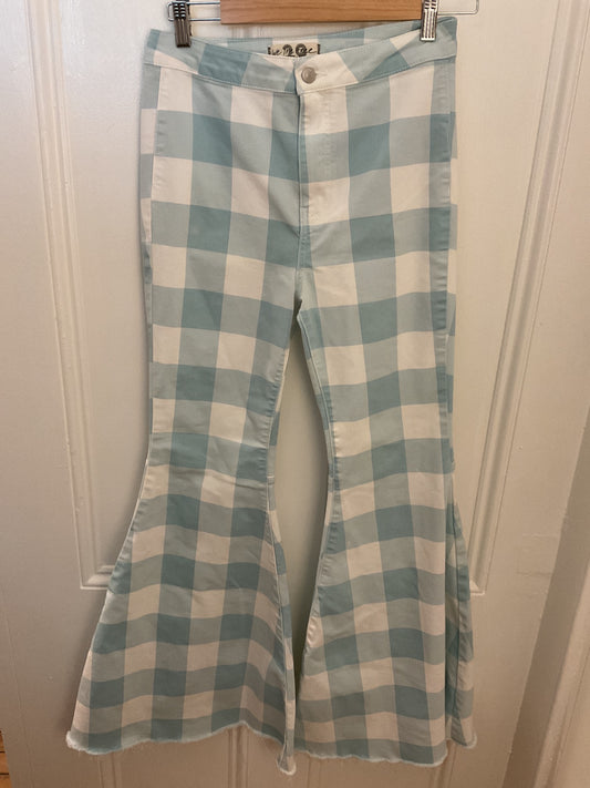 We The Free Pants Flare Checkered Pants  29 *AS IS*