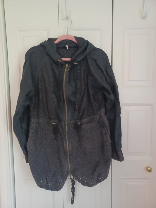 Free People Eyelet Jacket XS