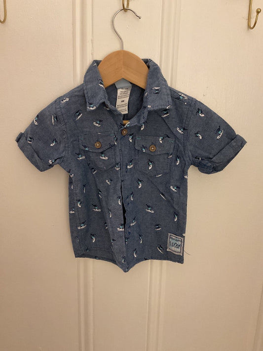 Little Lad Shirt 18 mo. Very Good