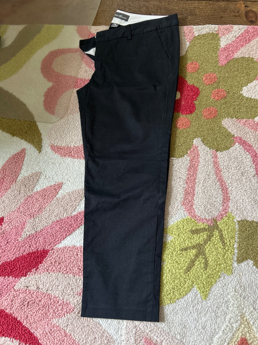 Eddie Bauer sleek black capri pants, P8
