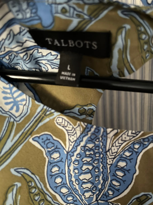 Floral Jacobian Print Short Sleeve Blouse