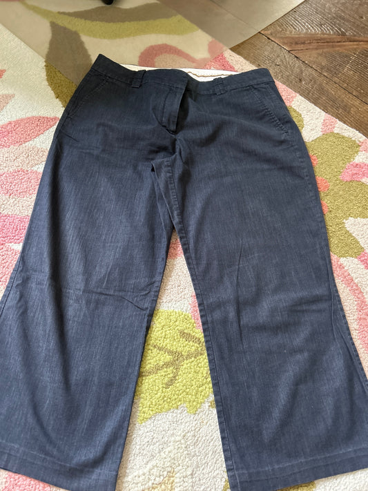 LOFT lightweight navy capri pants 
