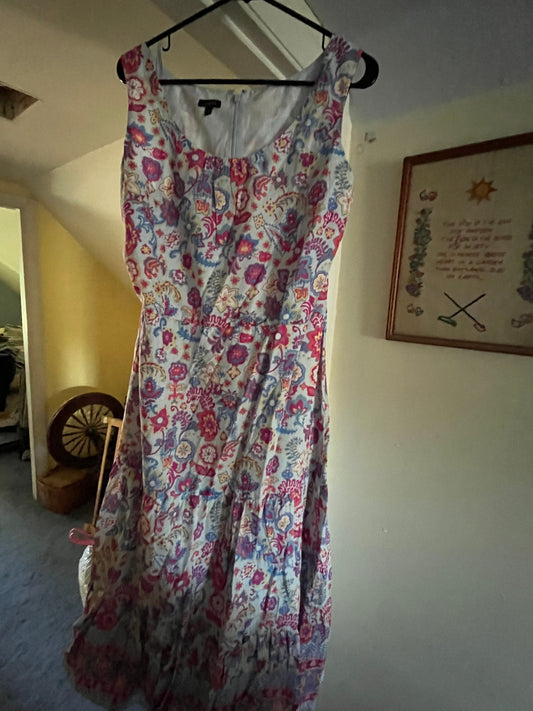 Sleeveless Floral Maxi Dress