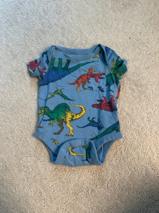 Baby Gap Dinosaur Onesie 0-3mo.