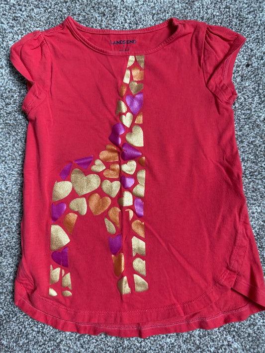 Lands' End Giraffe t-shirt 4T