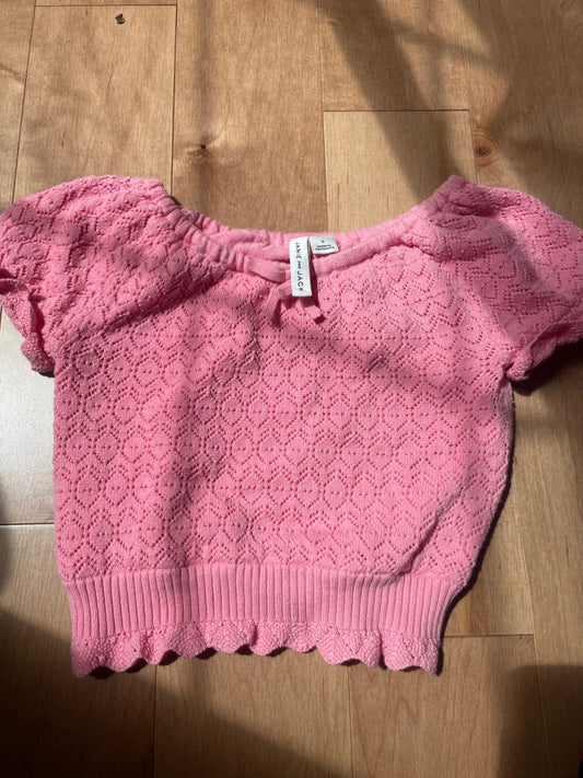 Janie and Jack Pink Sweater 5Y