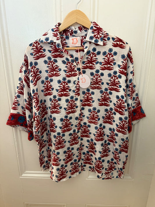 Victoria Dunn Blouse S/M New with tags
