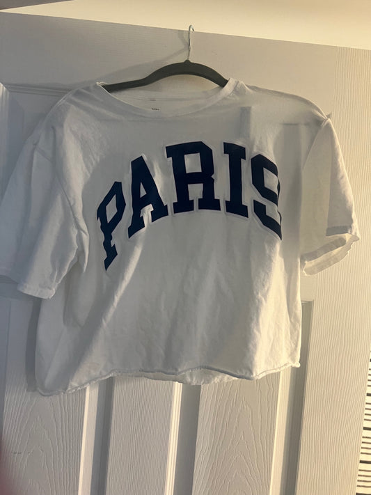 Paris Cropped Tee M