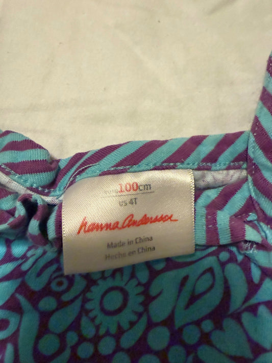 Hanna Andersson Dress 4T Very Good