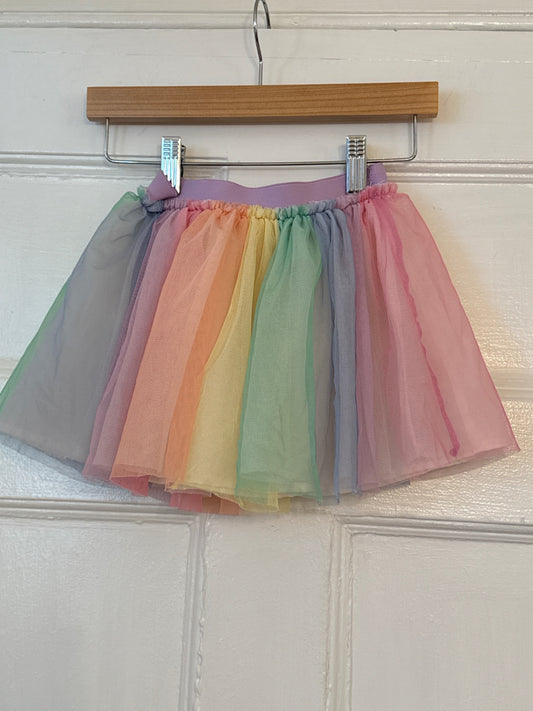 Rainbow Tulle Skirt 4 New without tags