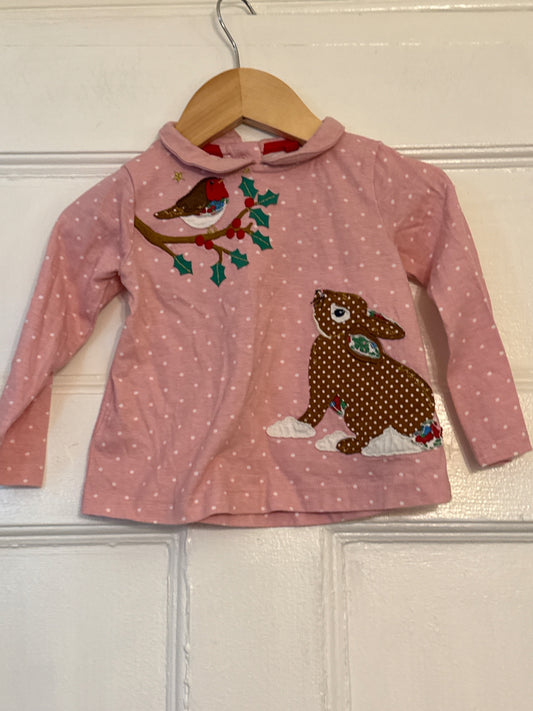 Baby Boden Top 9-12mo. Very Good