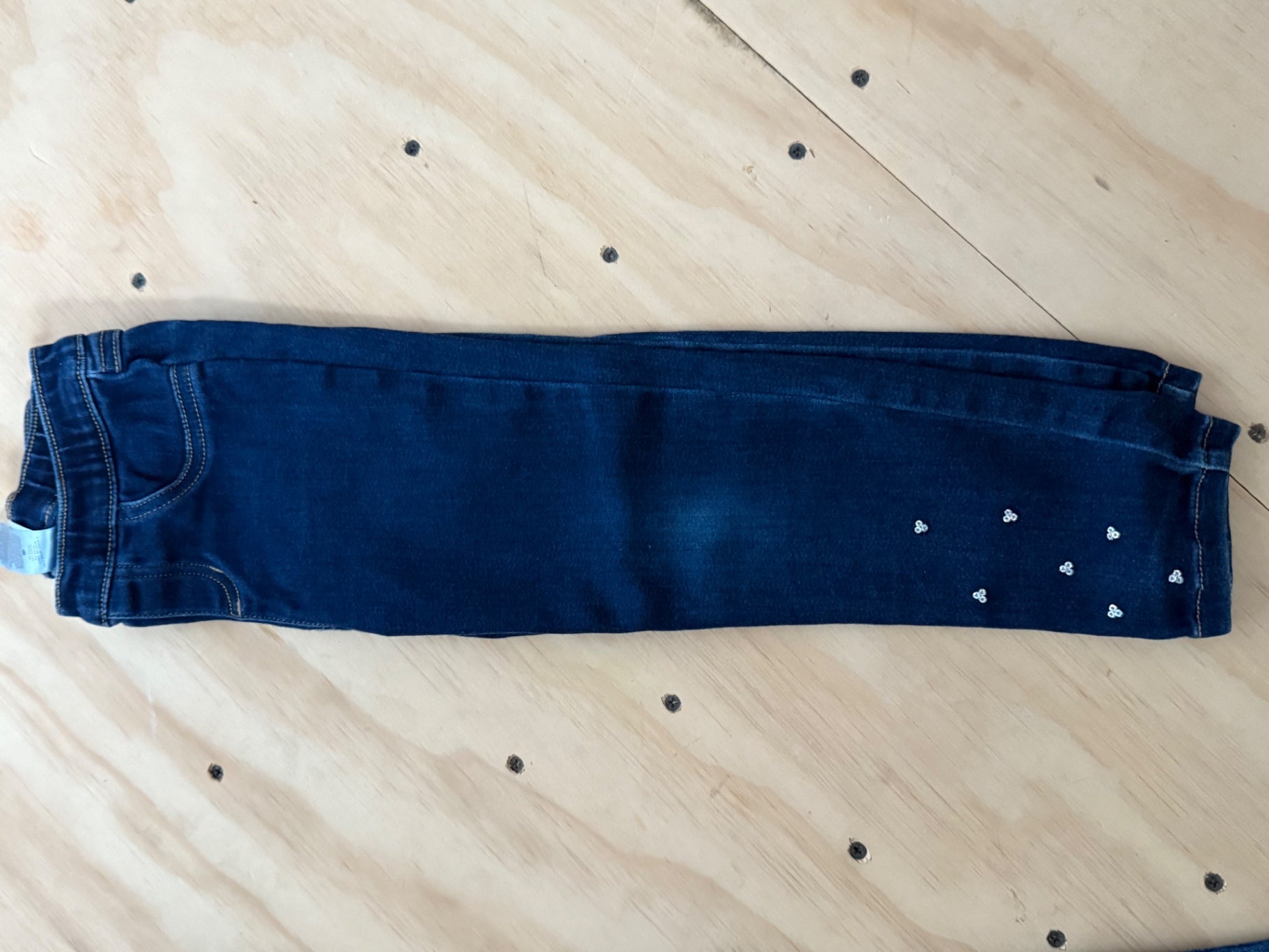 Carter's Kids jean with sparkles on bottom