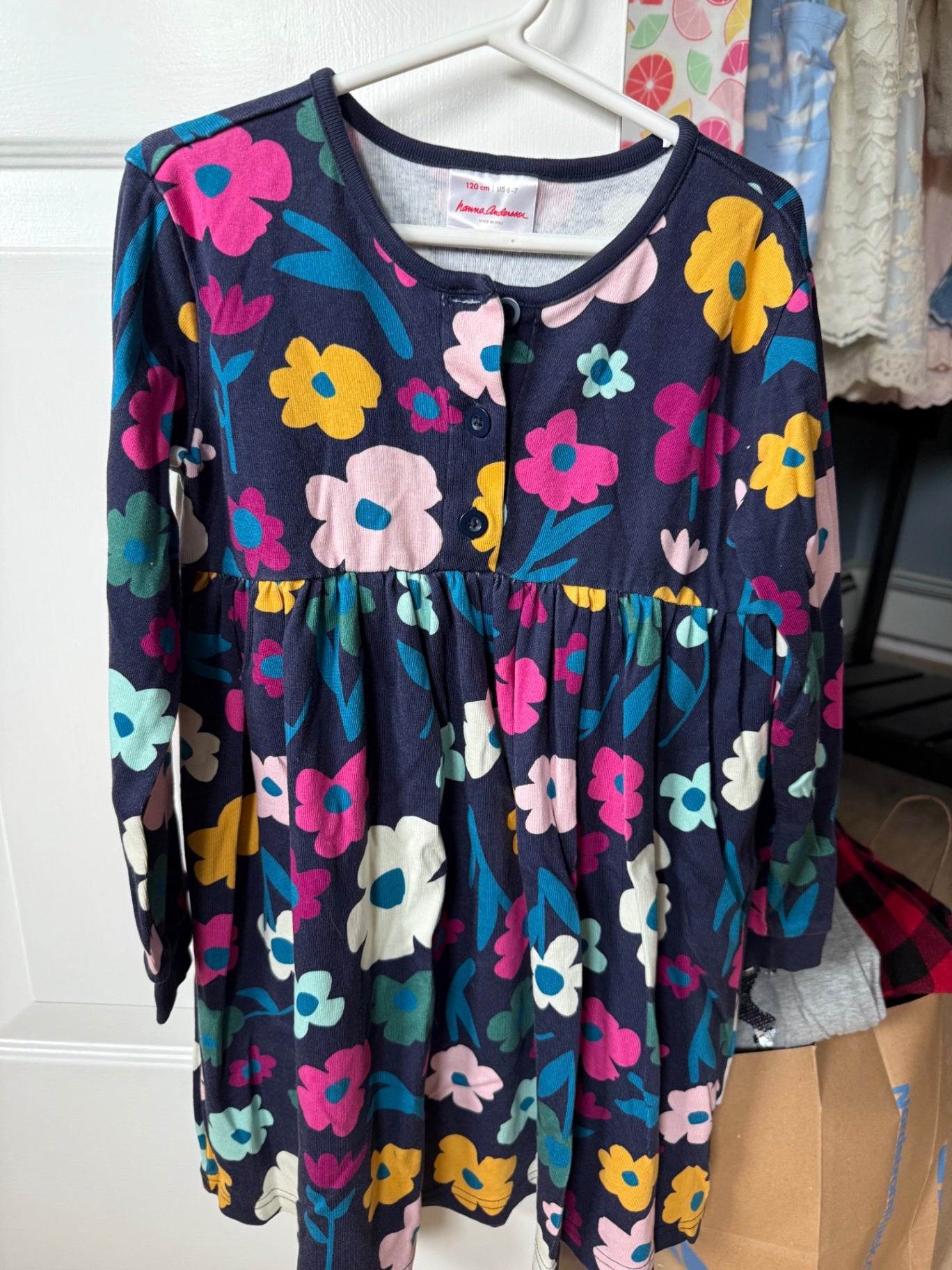 Hanna Andersson Dress 6-7 Y Very Good