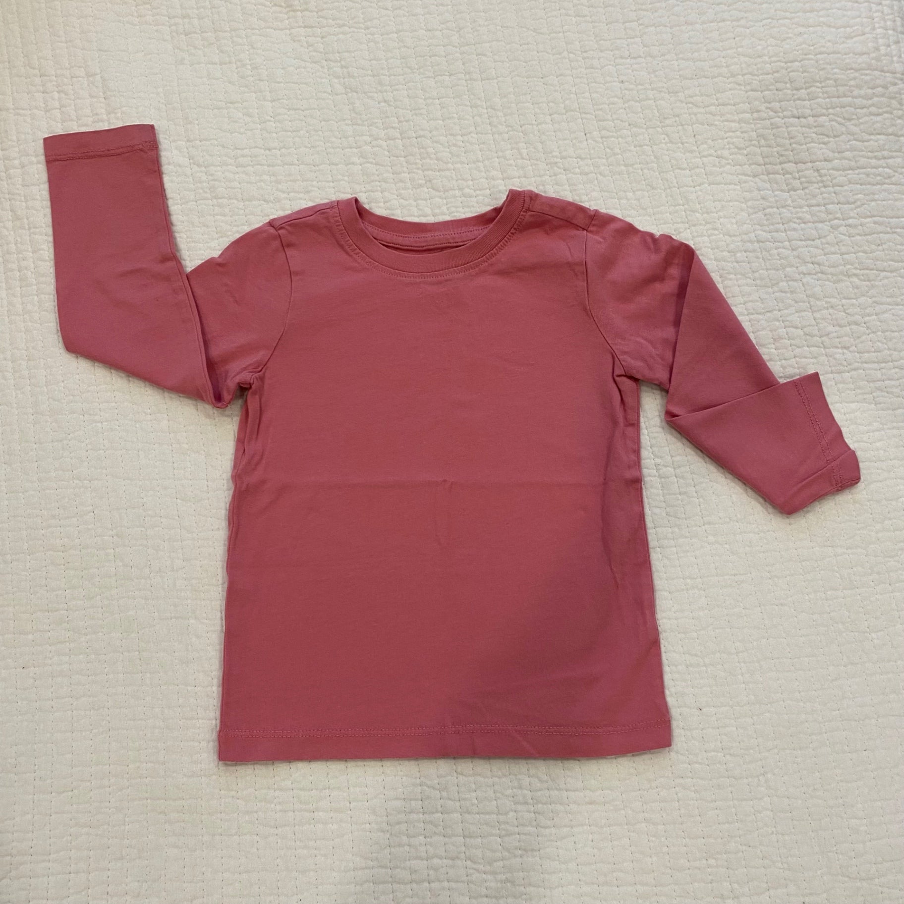 Primary Girl’s dusty rose Long Sleeve Top 3 Very Good