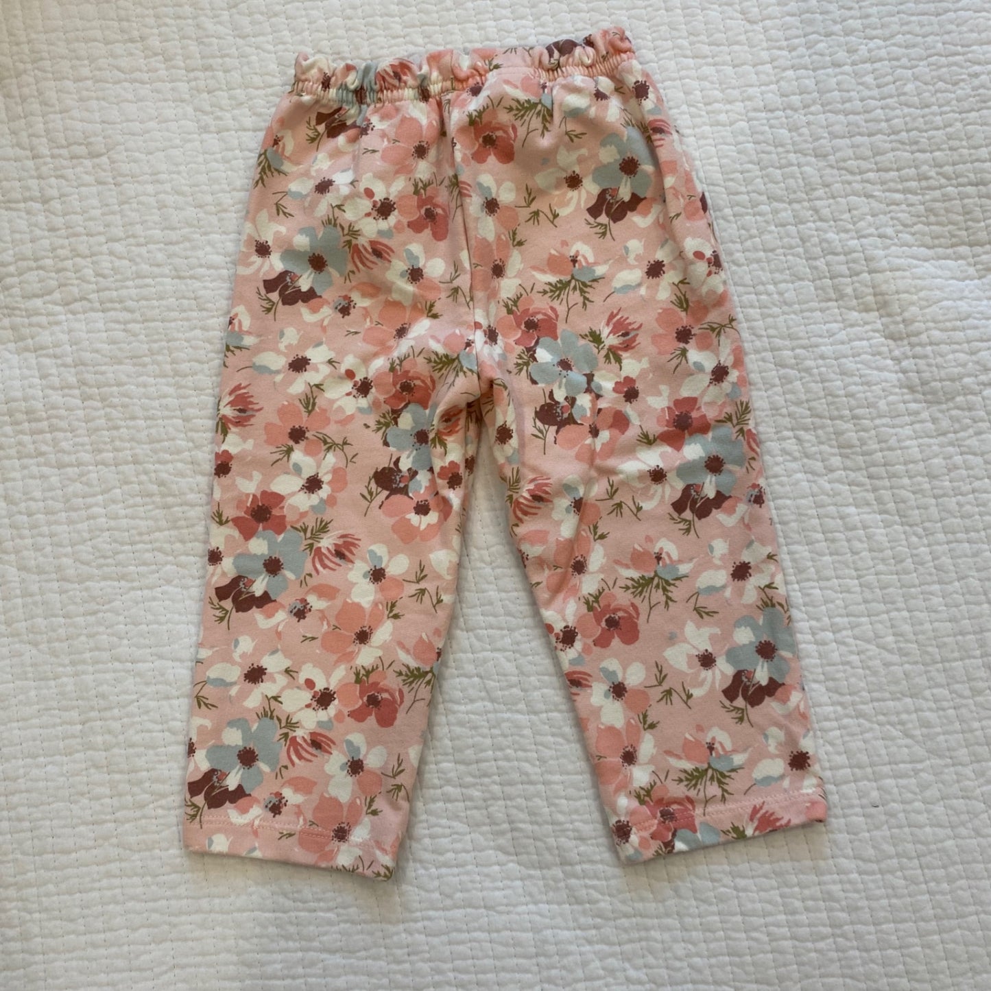 OshKosh B'gosh Girl’s pink floral Sweatpants 4 Very Good