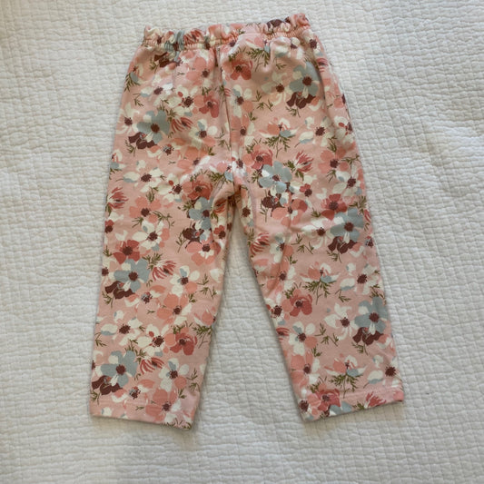 OshKosh B'gosh Girl’s pink floral Sweatpants 4 Very Good