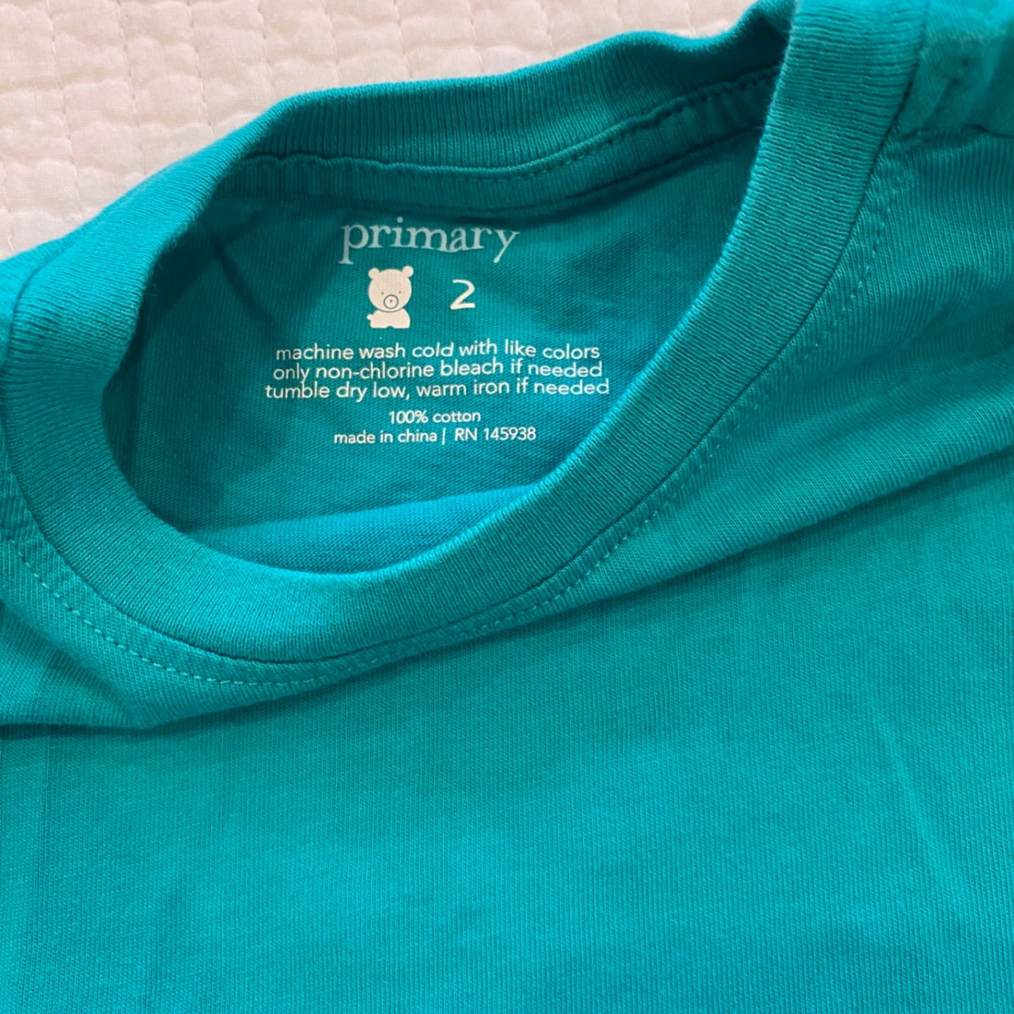 Primary Girl’s Long Sleeve Top 2 Very Good
