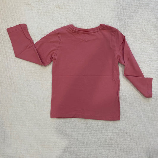 Primary Girl’s dusty rose Long Sleeve Top 3 Very Good