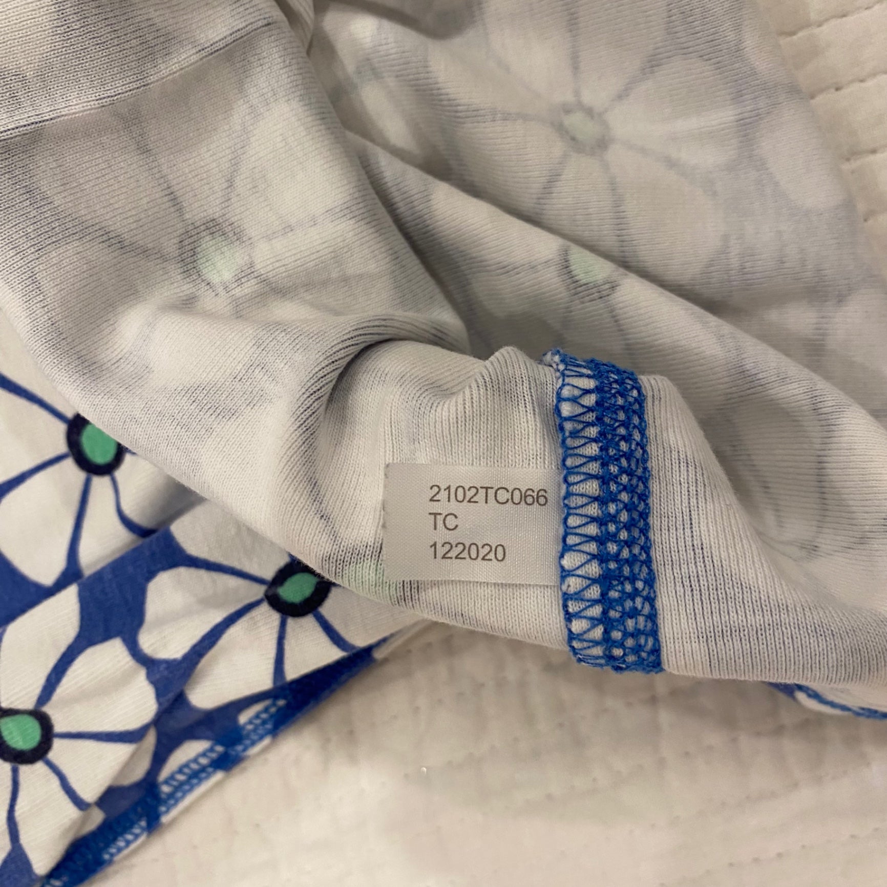 Primary Blueberry Flower Print PJ Top 2-3 Good