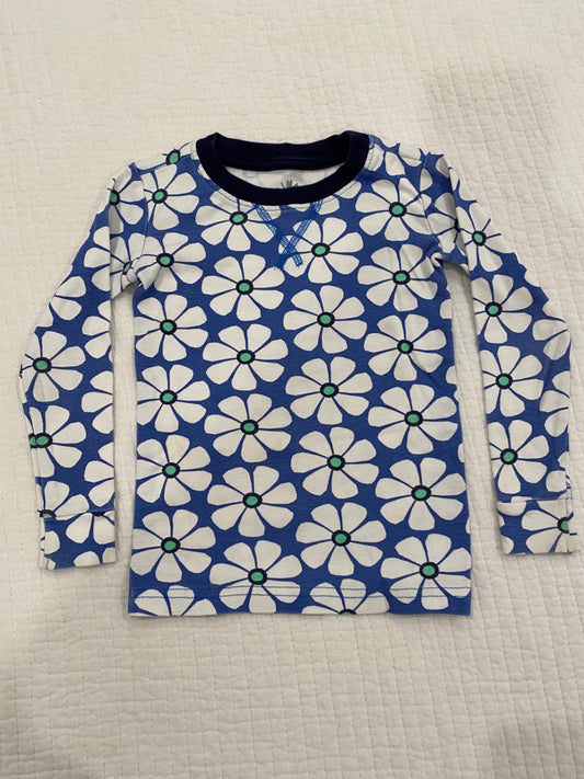 Primary Blueberry Flower Print PJ Top 2-3 Good