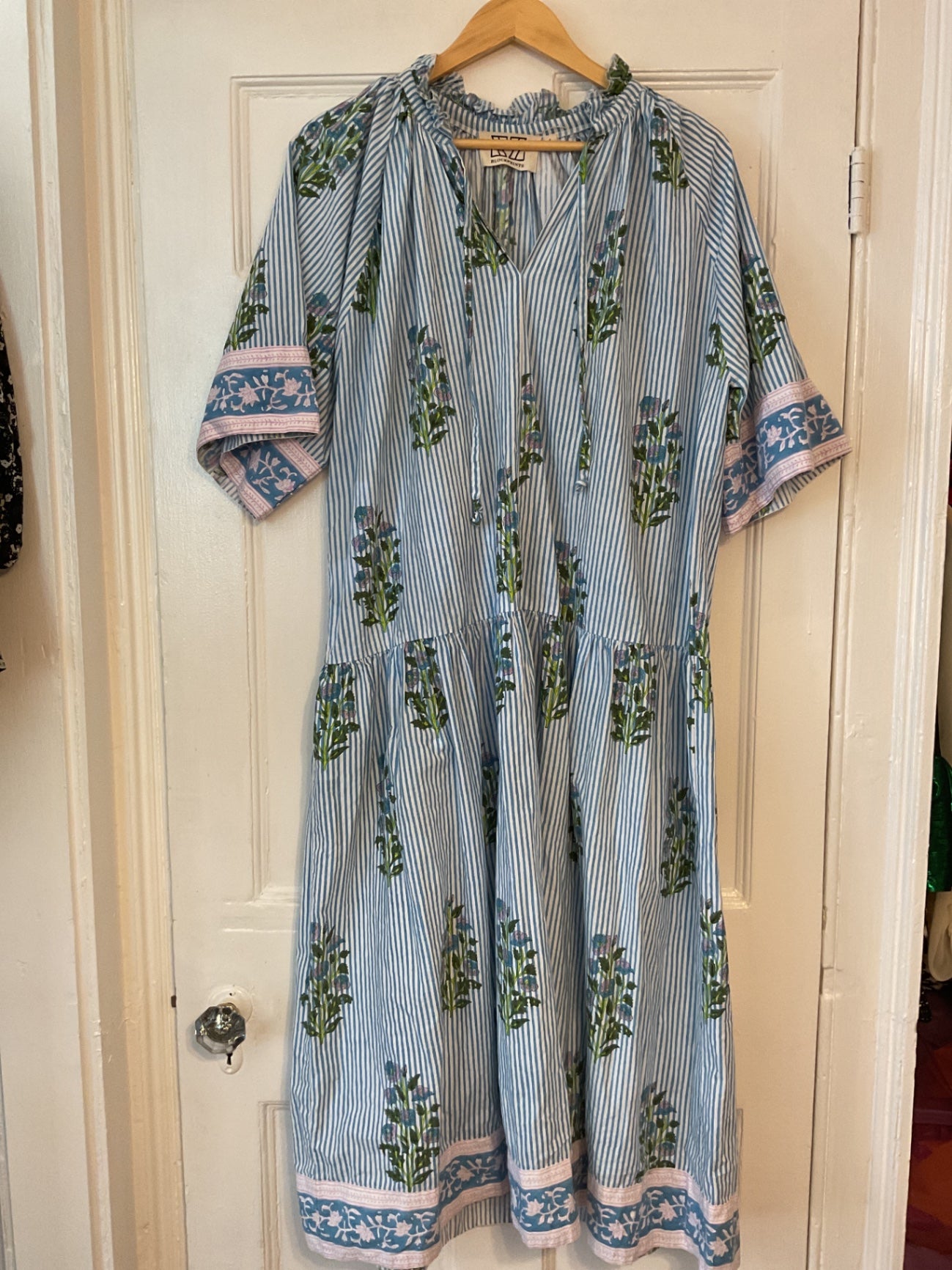 SZ Blockprints Dress L Very Good
